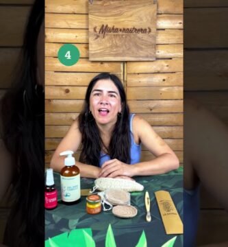 Opciones sostenibles de shampoo en barra ecológico en una rutina zero waste